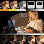 Lumicharge-Mini 7 in 1 Multifunctional LED Desk Lamp with Wireless Charger Adjustable RGB Lighting USB Port & Built-In Display for Indoor Lighting