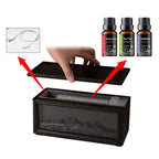 Fragrance Diffuser Mini Air Aroma Humidifier LED Colorful Flame Essential Oil Diffuser Cool Mist Maker with Remote Control Fire Diffuser Usb Diffuser Humidifier Purifier Bourbon Humidifier Whisker Humidifier
