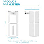 12Oz Touchless Foaming Soap Dispenser with 4 Adjustable Levels | USB Rechargeable, Waterproof Automatic Dispenser for Kitchen, Bathroom & Home Essentials.