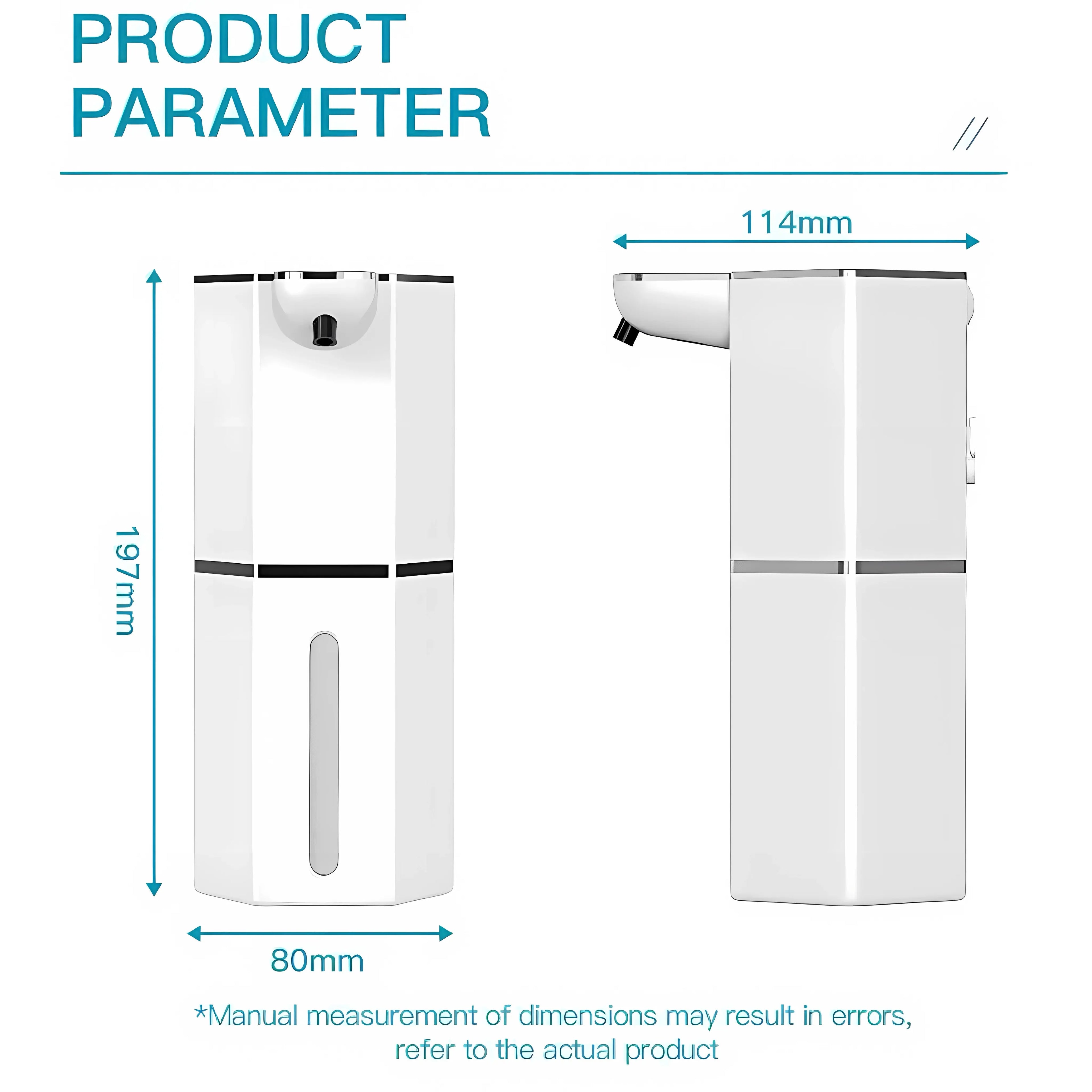 12Oz Touchless Foaming Soap Dispenser with 4 Adjustable Levels | USB Rechargeable, Waterproof Automatic Dispenser for Kitchen, Bathroom & Home Essentials.