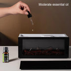 Fragrance Diffuser Mini Air Aroma Humidifier LED Colorful Flame Essential Oil Diffuser Cool Mist Maker with Remote Control Fire Diffuser Usb Diffuser Humidifier Purifier Bourbon Humidifier Whisker Humidifier