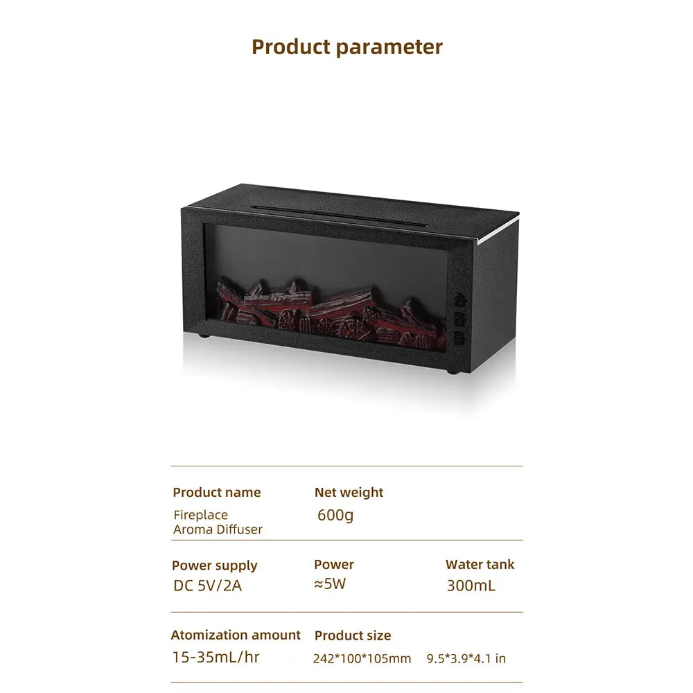 Fragrance Diffuser Mini Air Aroma Humidifier LED Colorful Flame Essential Oil Diffuser Cool Mist Maker with Remote Control Fire Diffuser Usb Diffuser Humidifier Purifier Bourbon Humidifier Whisker Humidifier