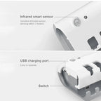 3-In-1 Toothbrush Holder with Smart Toothbrush Holder, Toothpaste Squeezer, Three-In-One Toothbrush Storage Box That Can Hold 4 Toothbrushes at Once, Wall-Mounted Toothbrush Holder for Bathrooms,Summervibes