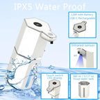 12Oz Touchless Foaming Soap Dispenser with 4 Adjustable Levels | USB Rechargeable, Waterproof Automatic Dispenser for Kitchen, Bathroom & Home Essentials.
